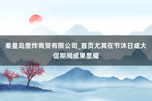 秦皇岛詹炸商贸有限公司_首页尤其在节沐日或大促期间成果显耀